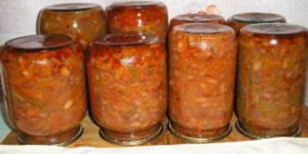 перец с фасолью на зиму