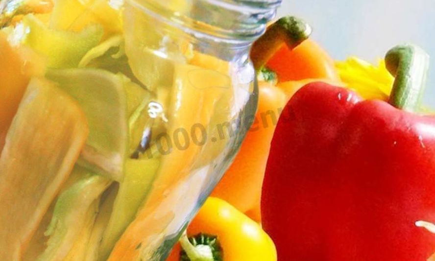 Рецепт перца с яблокамии на зиму