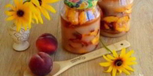 персики в собственном соку на зиму