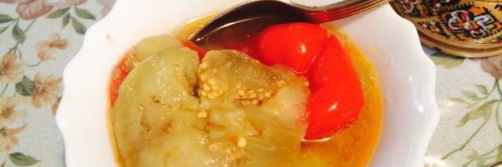 Салат-заготовка из баклажанов и сладкого перца