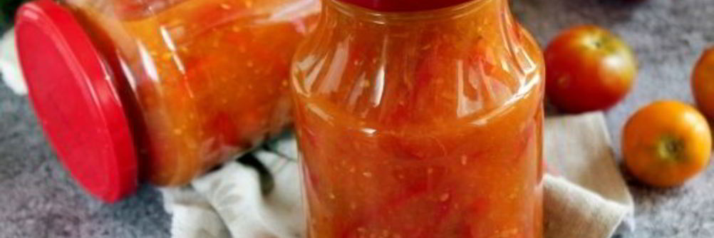 Сладкий перец в помидорах без масла на зиму