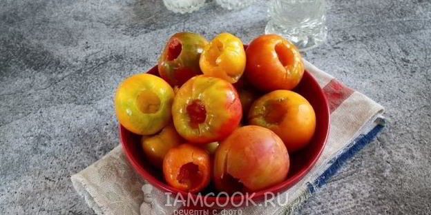 сладкий перец в помидорах без масла на зиму