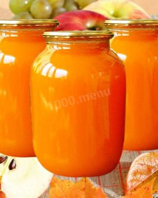Сок яблочный на зиму с тыквой
