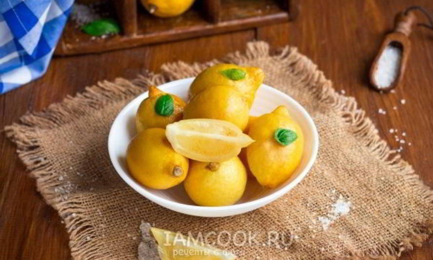 Рецепт соленых лимонов