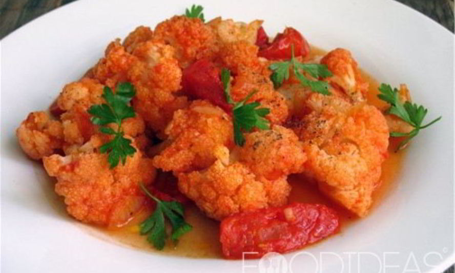 Рецепт цветной капусты в томате на зиму