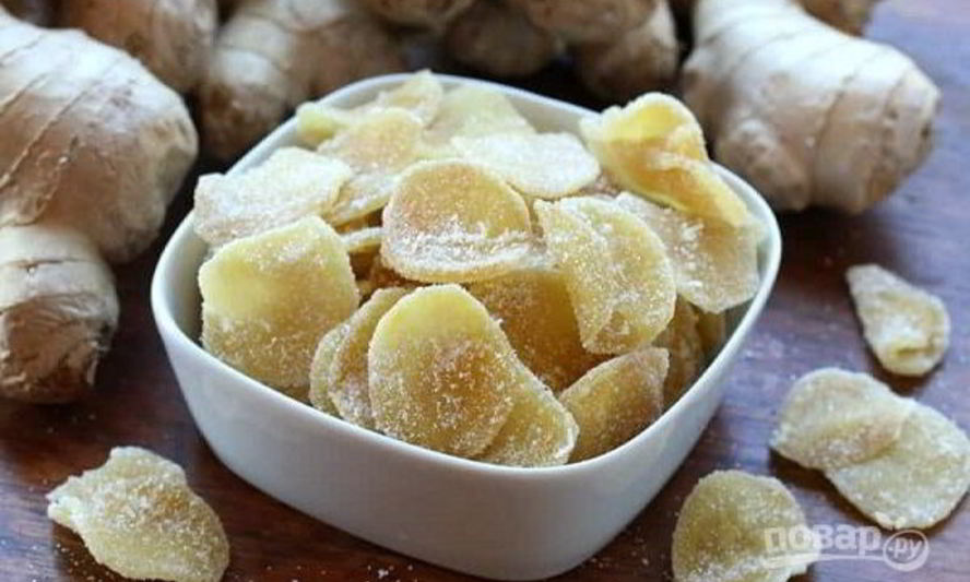 Рецепт имбирных цукатов