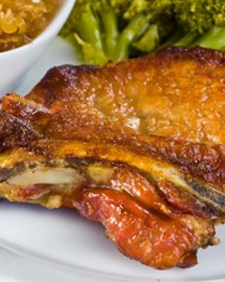 Корейка с луковым вареньем