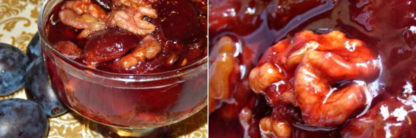 Сливовое варенье с орехами