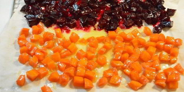 цукаты из свеклы, моркови и имбирем