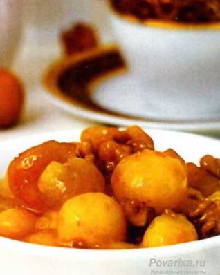 Варенье из черешни с орехами