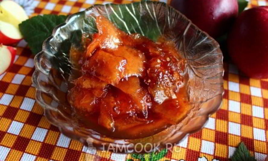 Рецепт варенья из красных яблок