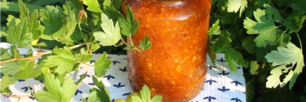 Варенье из крыжовника с орехами