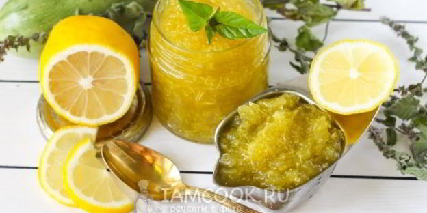 варенье из тертых кабачков с лимоном