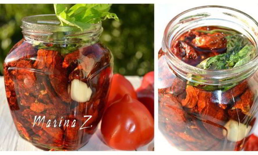 Рецепт вяленых помидоров с лимонным базиликом