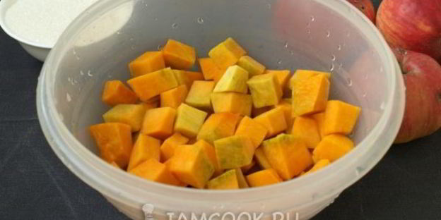 яблочно-тыквенное пюре на зиму