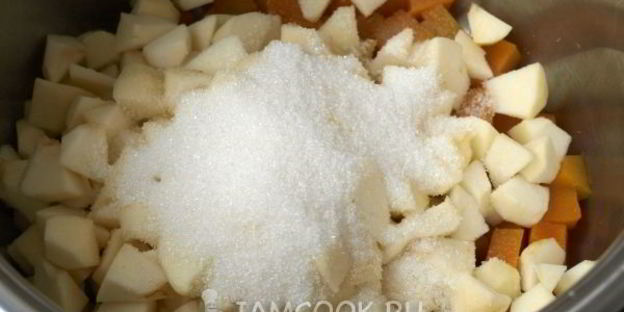 яблочно-тыквенное пюре на зиму