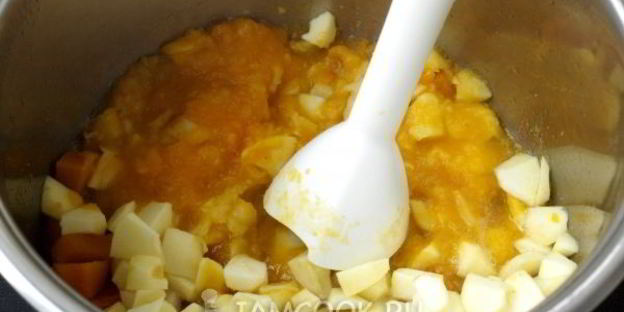 яблочно-тыквенное пюре на зиму