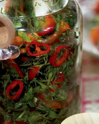 Заготовка из огородной зелени