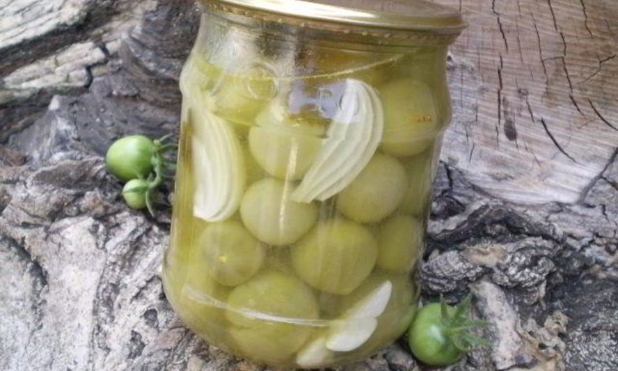 Рецепт закатки зеленых помидоров на зиму