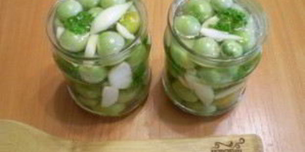 закатка зеленых помидоров на зиму