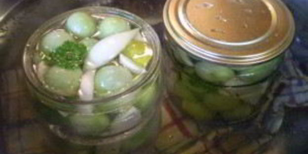 закатка зеленых помидоров на зиму