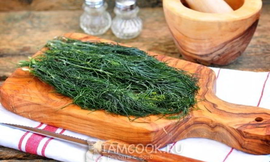 Рецепт замороженного укропа на зиму