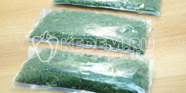 заморозка укропа на зиму