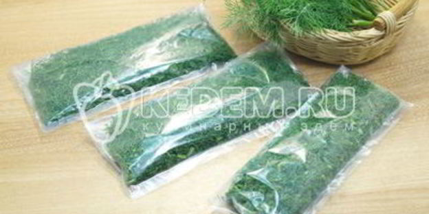 заморозка укропа на зиму