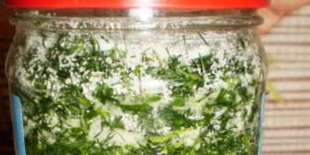 зеленый лук на зиму