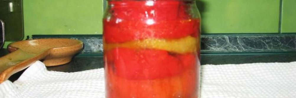 Жареный болгарский перец, закрытый на зиму