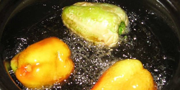 жареный болгарский перец, закрытый на зиму