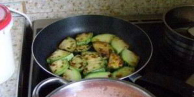 жареные кабачки с чесноком на зиму