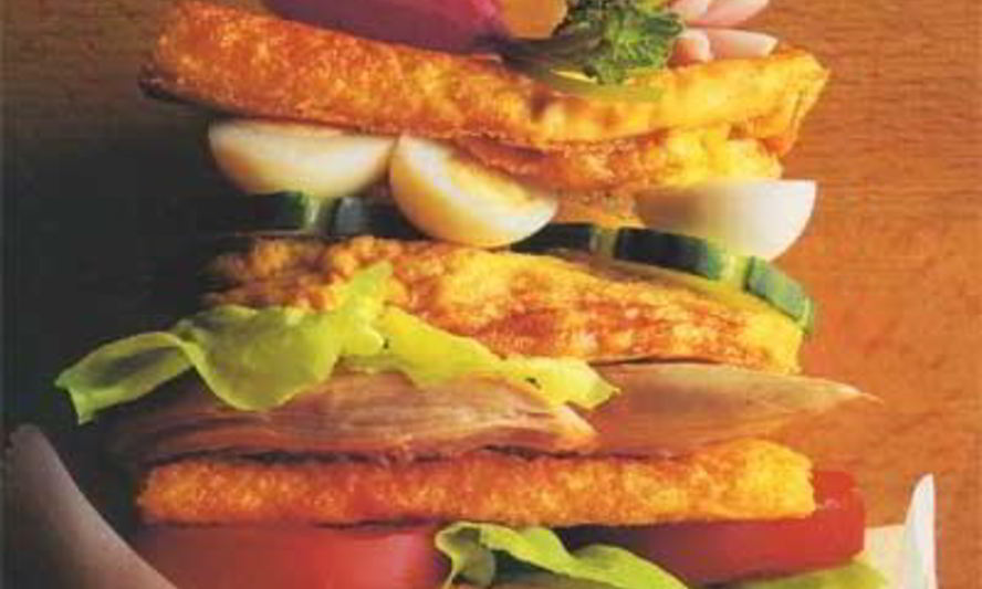 Рецепт бутерброда из яичницы