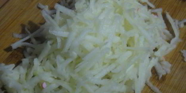 бутербродная намазка из крабовых палочек и яблока