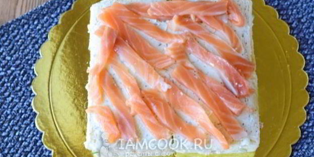 бутербродный торт праздничный