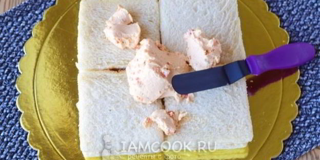 бутербродный торт праздничный