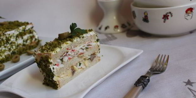 бутербродный торт