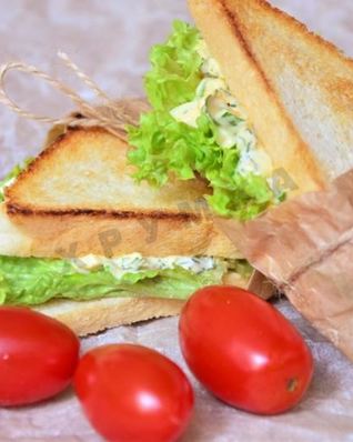 Бутерброды для пикника сэндвич с яичным салатом