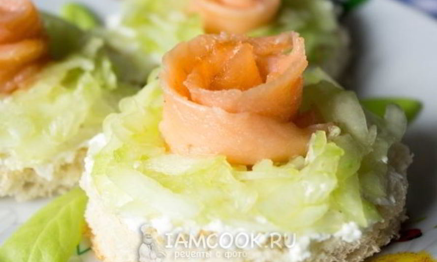 Рецепт бутербродов из красной рыбы