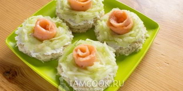 бутерброды из красной рыбы