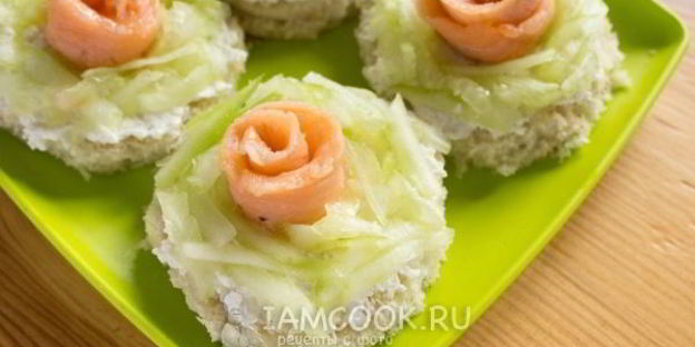 бутерброды из красной рыбы