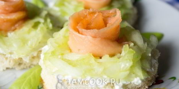 бутерброды из красной рыбы