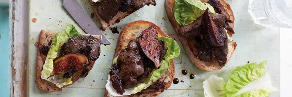 Бутерброды с гусиной печенью