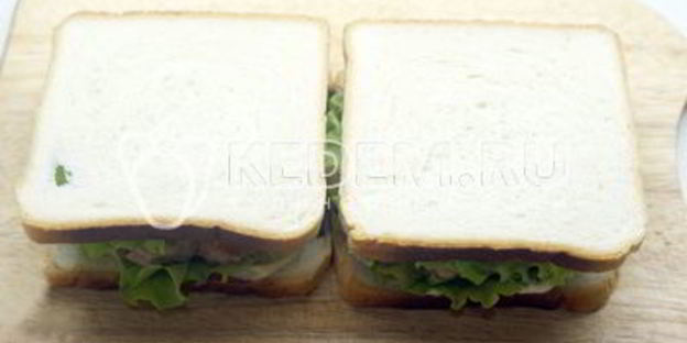 бутерброды с котлетой