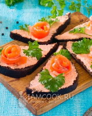 Бутерброды с красной рыбой