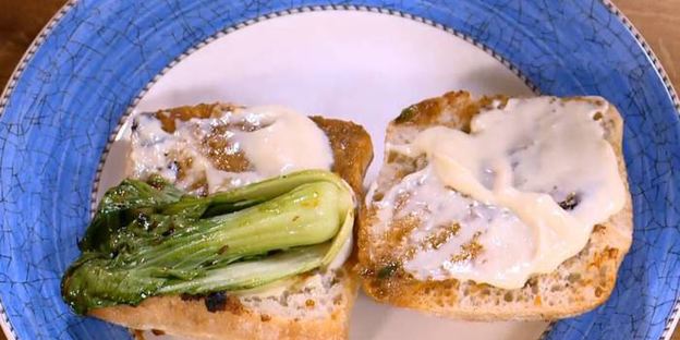 бутерброды с креветками-мисо