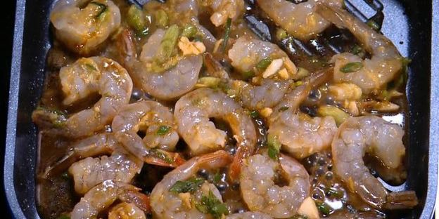 бутерброды с креветками-мисо