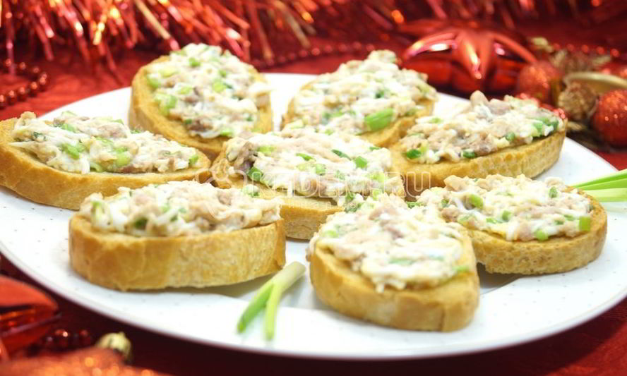 Рецепт бутербродов с печенью трески