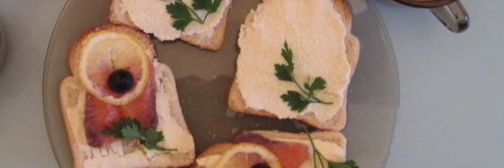 Бутерброды с семгой