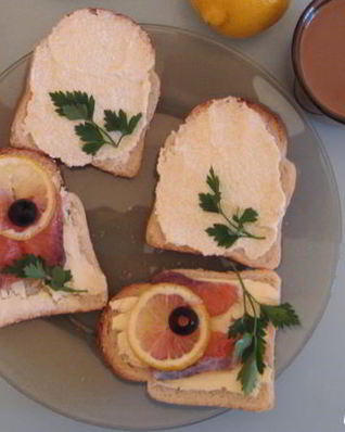 Бутерброды с семгой